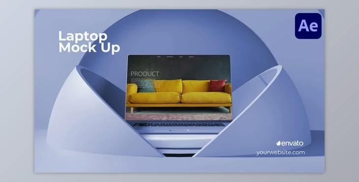 Laptop Mockup for After Effects (Videohive 52723148) - AE Project