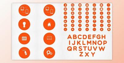 70 Animated IT and Web Icons (Videohive 4261908) - AE Project