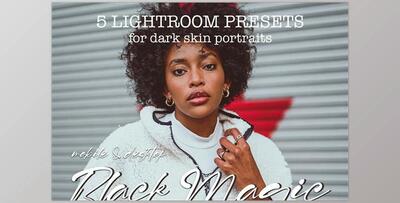 5 Dark Skin Lightroom Presets CreativeMarket-5361772 XMP, DNG, PDF