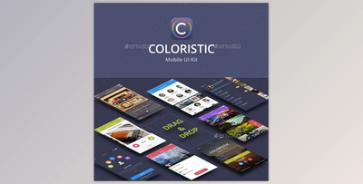 Coloristic iOSAndroid UI Kit (60 App Screens) GraphicRiver - 19201752