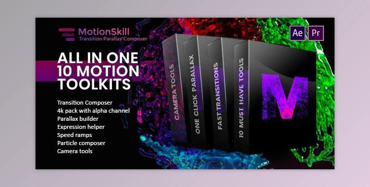 All in One Motion, Transition, Parallax, Expression ToolKit (Videohive 23443787)