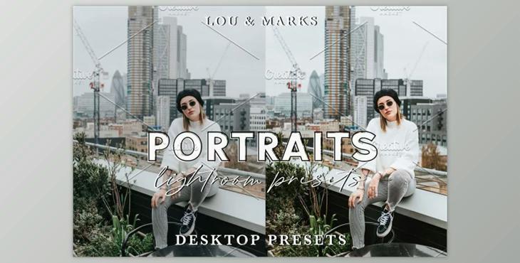 Modern Portraits Desktop & Mobile By Lou&Marks