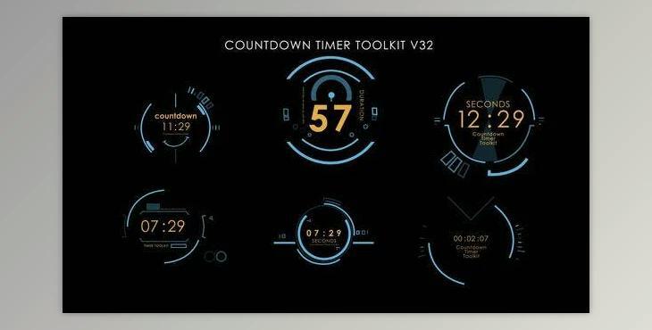 Countdown Timer Toolkit V32 (Videohive 52592296) - AE Project