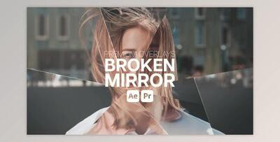 Premium Overlays Broken Mirror (Videohive 43242371) - AE Project