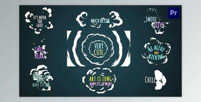 Smoke Cartoon Titles [Premiere Pro] (Videohive 37639077)