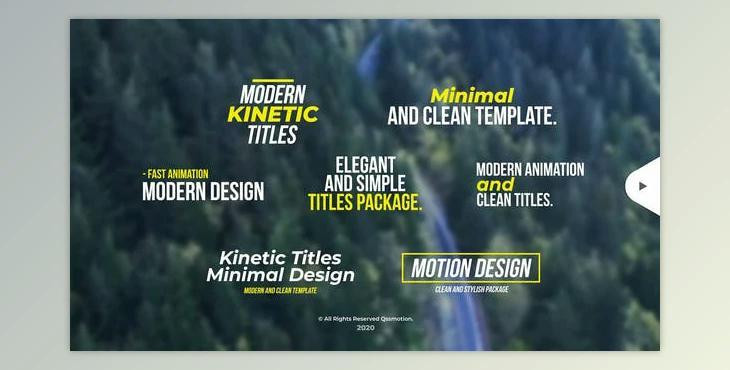 Modern Kinetic Titles (Videohive 29703136) - AE Project