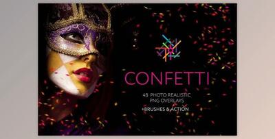 48+ Confetti Photo Overlays