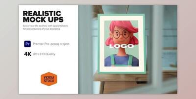 Realistic Mock Ups 4K (VideoHive 37206091) - PR Project