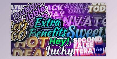 Cartoon Extruded Titles (Videohive 29762921) - AE Project