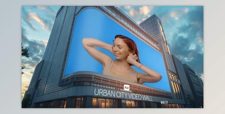Urban City Video Wall Mockups (Videohive 52356854) - AE Project