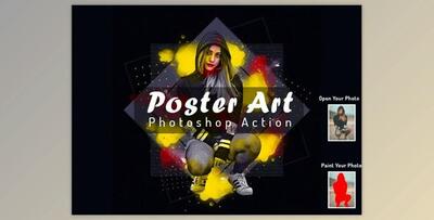 Poster Art Photoshop Action By Studio Retouch