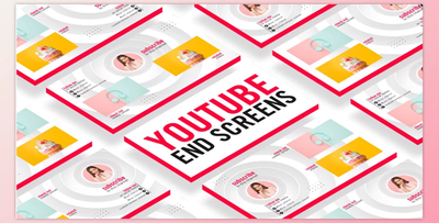 Videohive YouTube End Screens 25418754 AE Project