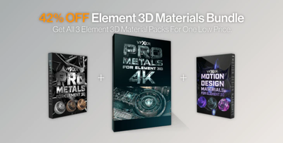 Metals For Element 3D Materials Pack (VFXER)