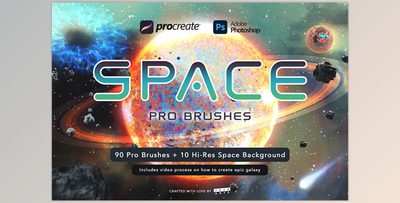 Space Pro Galaxy Brushes CreativeMarket - 7184464