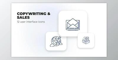 Copywriting & Sales- user interface icons (Videohive 39695652) - AE Project