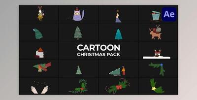 Cartoon Christmas Animations for After Effects (Videohive 48947564) - AE Project