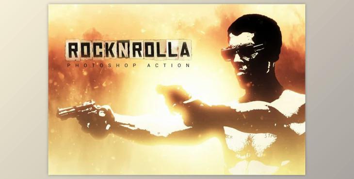 Rock N Rolla Photoshop Action By ScaryClown (ATN, ABR, TXT)