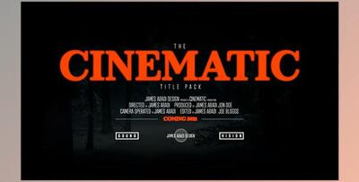 The Cinematic Title Pack Bundle - James Abadi Design – Pro (PNG)