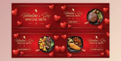 Valentine’s Menu Restaurant Promo B221 (Videohive 35473350) - AE Project
