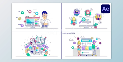 Gadgets Analytics And Smm Explainers for After Effects (Videohive 50929820) - AE Project