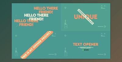 Text Opener (Videohive 53405617)