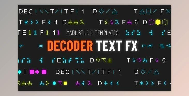 Decoder Text FX (Videohive 29952885) - AE Project