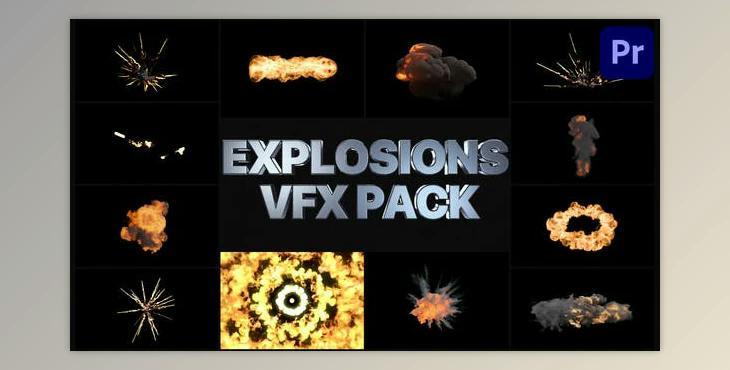 VFX Explosions Pack - Premiere Pro MOGRT (Videohive 32901722)