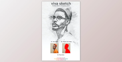Viva Sketch Photoshop Action By ridvanpars (Atn, Pat, Abr)