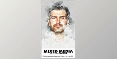 Mixed Media Photoshop Action – GraphicRiver 20449556 (ABR, PAT, ATN)