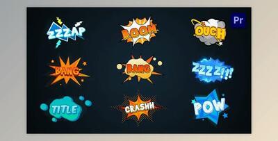 Comic Explosion Titles Premiere Pro (Videohive 36440977)