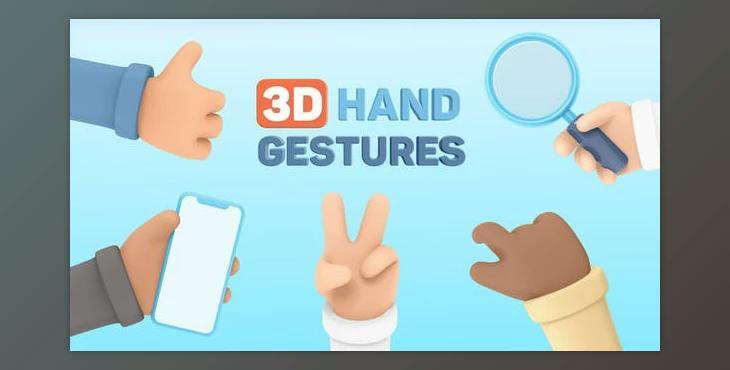 3D Hand Gestures - Mockup Device (Videohive 30620317) - AE Project