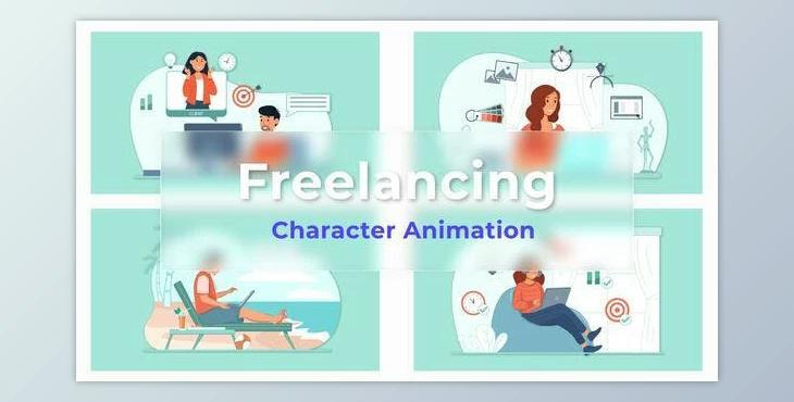 Freelancing Explainer And Animated Scene Pack (Videohive 36813625) - AE Project