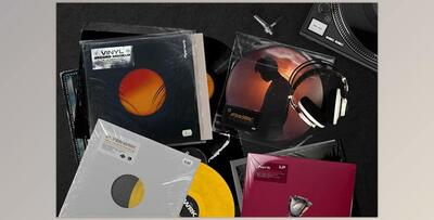 Retro Vinyl Record Mockup CreativeMarket-4383563