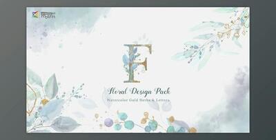 Floral Watercolor Design Pack (Videohive 27021174) - AE Project