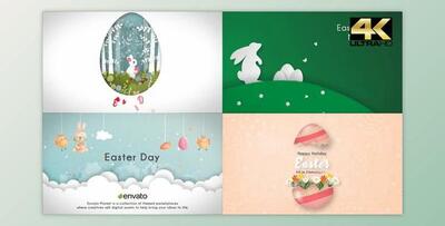 Happy Easter Day (4 in 1) (Videohive 31670426) - AE Project