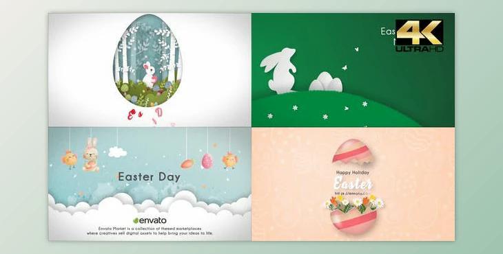 Happy Easter Day (4 in 1) (Videohive 31670426) - AE Project