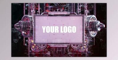 Mechanical Gear Screen Logo (Videohive 26636483)