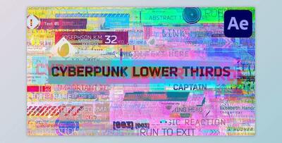 Cyberpunk Lower Thirds (Videohive 38335201) - AE Project