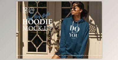 Hoodie Mock-Up Hip Hop Style (PSD)
