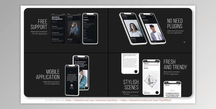 Dark Mobile App Promotion V05 (Videohive 32858830) - AE Project