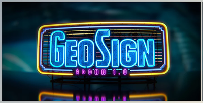 Blender – Geo Sign (Sign Generator Addon) V1.03