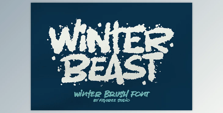 Winter Beast - Strong Brush Font