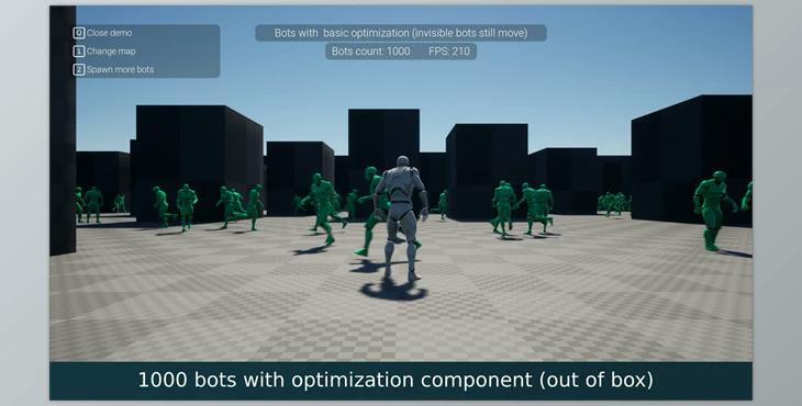 Unreal engine - NPC Optimizator - automatic optimize NPC for you game v5.3