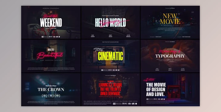 Cinematic Film Titles for Premiere Pro (Videohive 52871633)