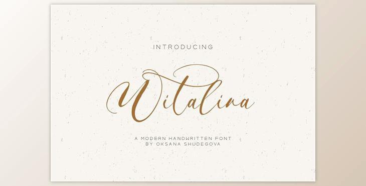 Witalina Handwritten Font