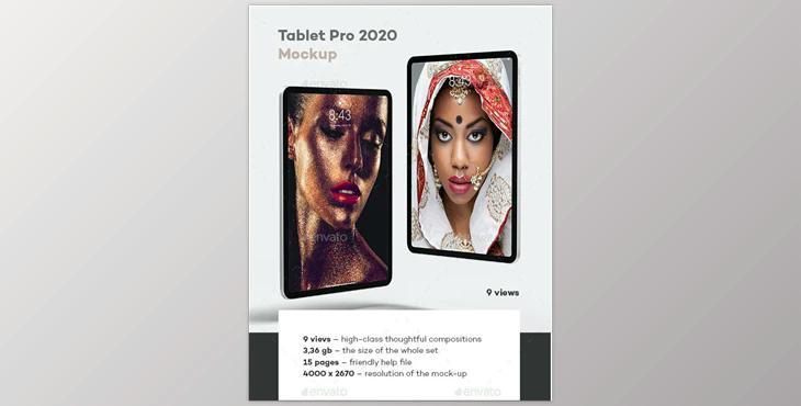 Tablet Pro 2020 Mock-up GraphicRiver-28456538