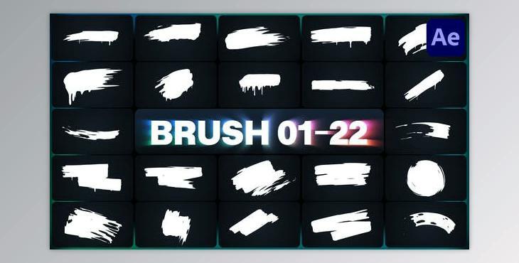 Brush Elements for After Effects (Videohive 47739043) - AE Project