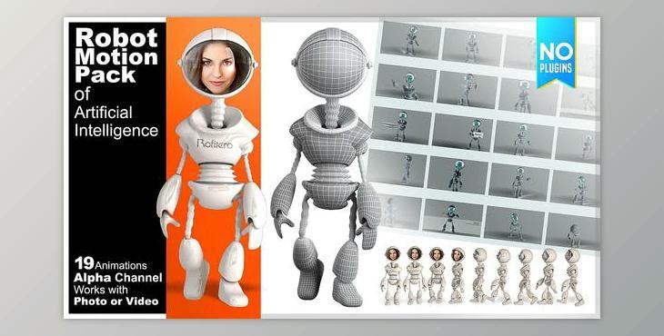 Robot Motion Pack of Artificial Intelligence (Videohive 25247945) - AE Project