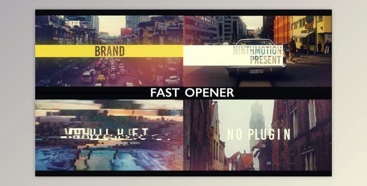 Fast Opener (Videohive 20135558) - AE Project