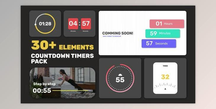 Countdown Timers Pack (Videohive 36662358) - AE Project